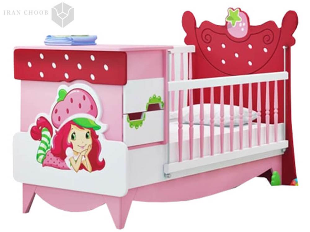 سرویس خواب نوزاد توت فرنگی  2