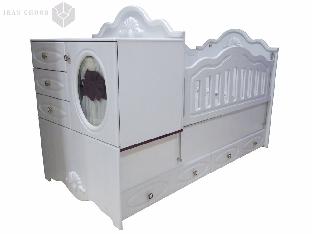 تخت خواب نوزاد بیضی  1