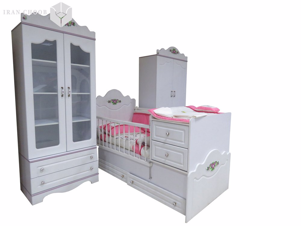 سرویس خواب نوزاد گل رز  1