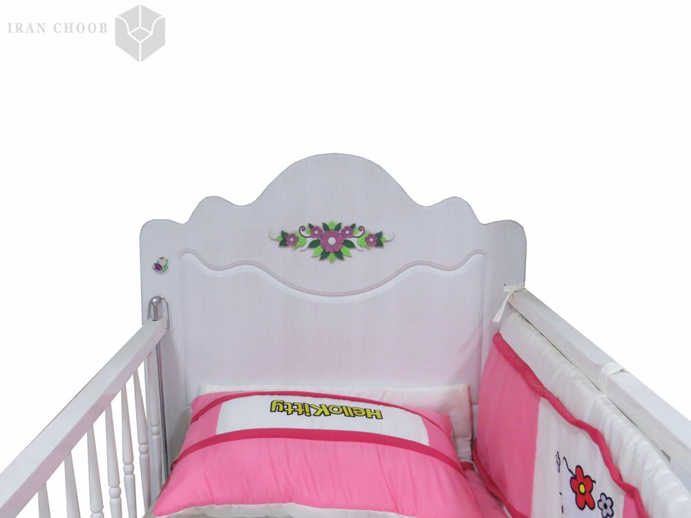 تخت خواب نوزاد گل رز  4