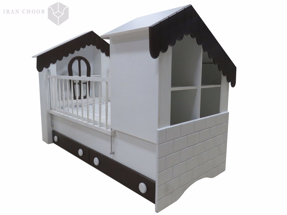 تخت خواب نوزاد کلبه  1