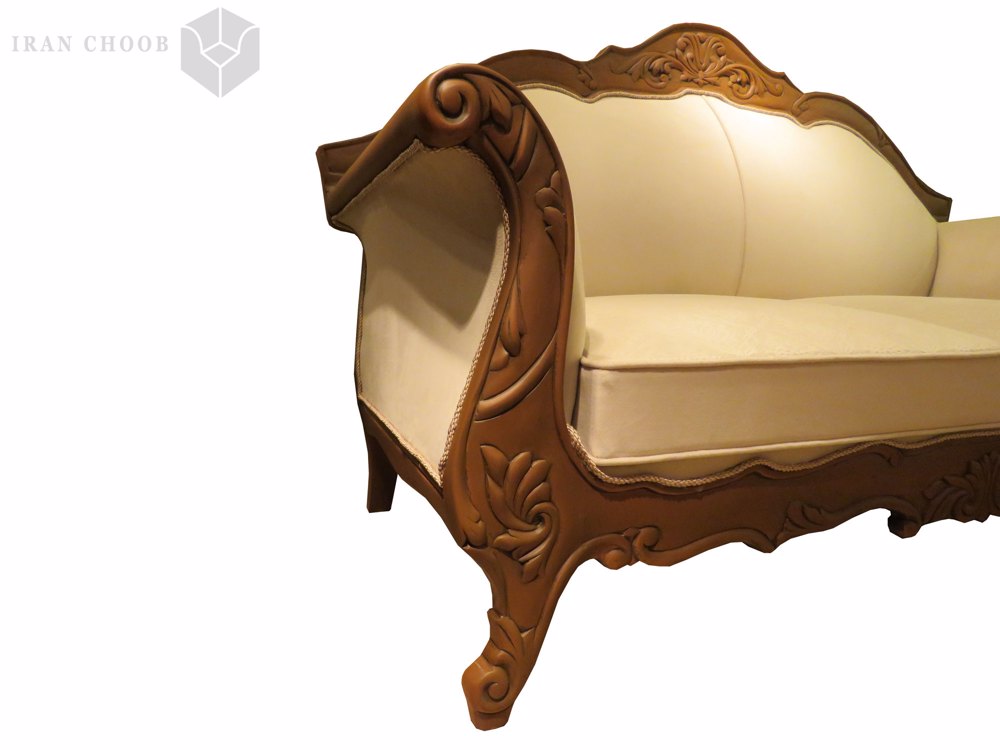 کاناپه 2 نفره مبل کلاسیک منبت  7