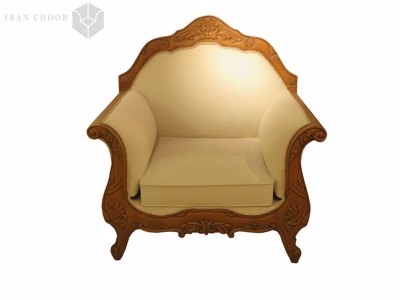 کاناپه تک نفره مبل کلاسیک منبت