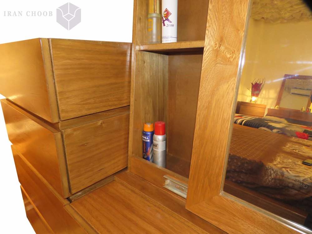 دراور و قاب آینه سرویس خواب نرده ای  6