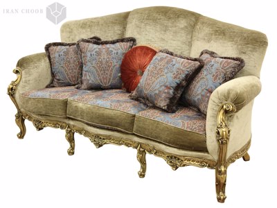 کاناپه سه نفره مبل استیل زرین