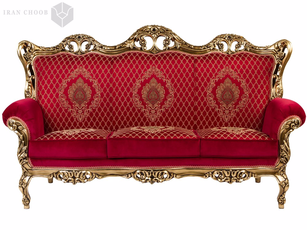 کاناپه سه نفره مبل استیل آذرگون  1