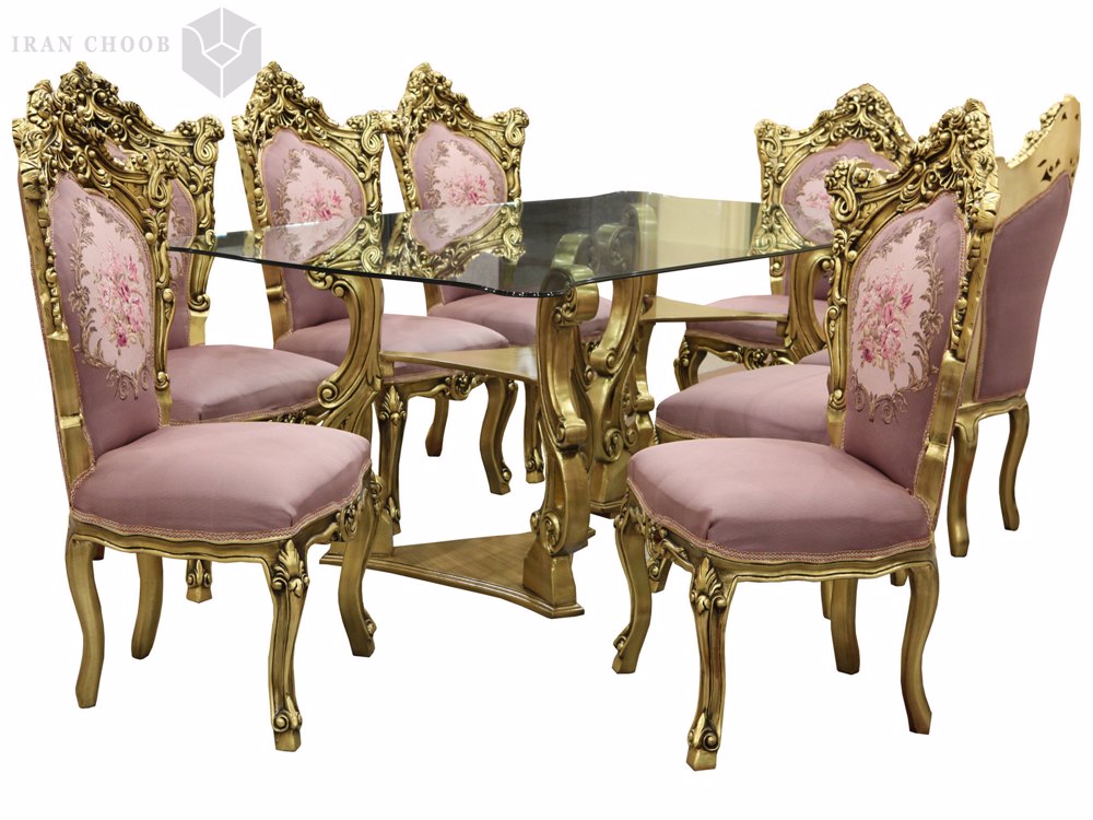 میز نهار خوری استیل آبنوس  1