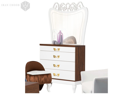 دراور و قاب آینه سرویس خواب نوجوان کاسپین